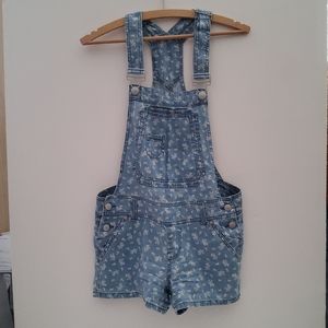 Cute Denim Spring flowered overalls